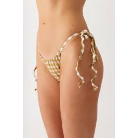 TEA YOU Iris Bikini Bottoms in Golden Oar - Picture 2 of 5